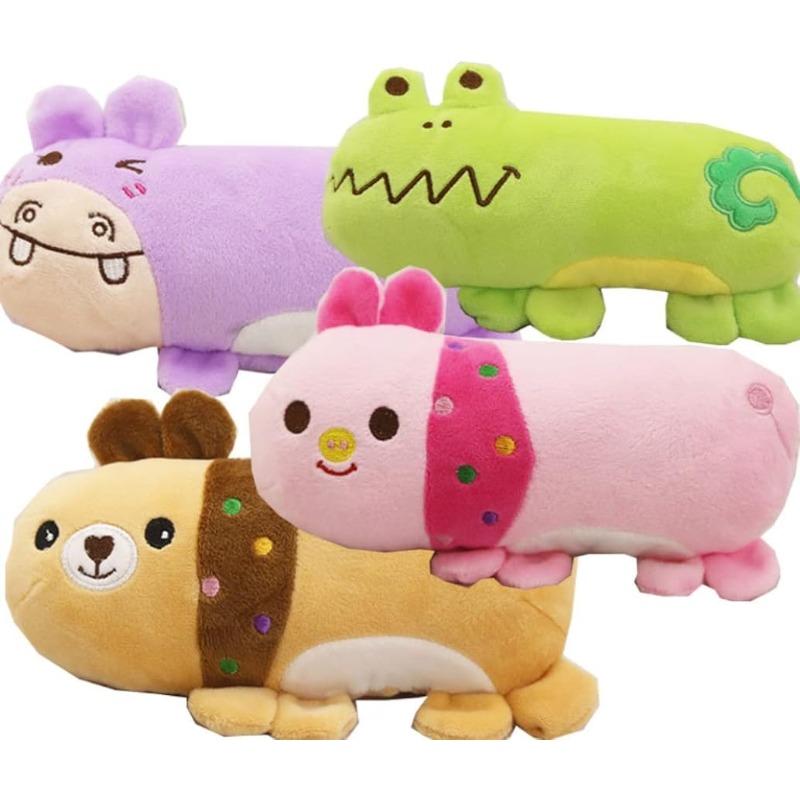 

Uvaire 4 Мультяшные плюшевые звуковые игрушки, подушка для содержания домашних животных, игрушки для кошек, товары для домашних животных