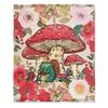 Cartoon Frog Mushroom Blanket Lovey Green Animal Flannel Throw Blankets for All Season Botanical Plush Soft Bed Sofa Blanket