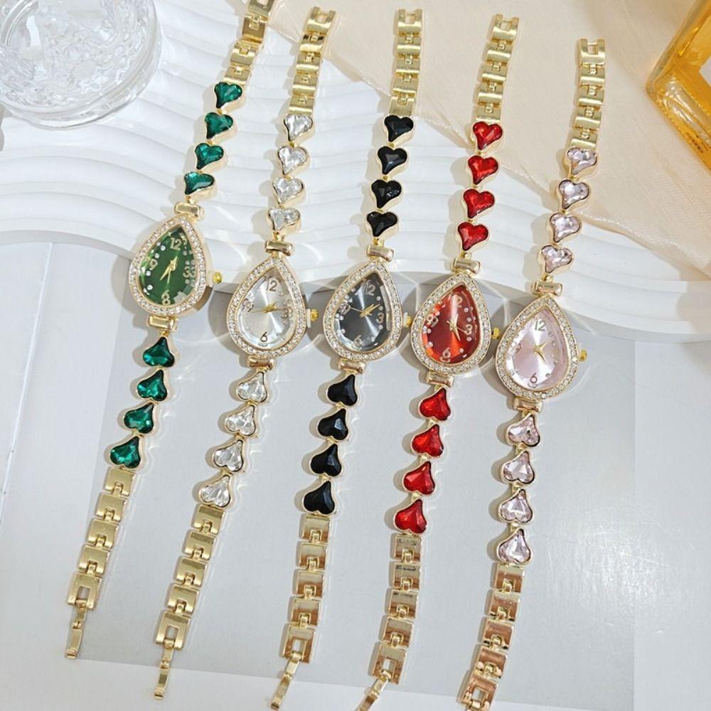 Fashion Accessory Heart Bracelet Watch Alloy Women's Quartz Watch Heart Wristwatch Casual Occasion