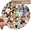 50 Attack on Titan Movie Cute Moe Popular Cute Diary Suitable for Stickers, Waterproof, Stickers, Decorations, Merchandise, Anime, Set, Helmets, etc.