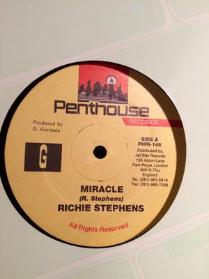 12inch Record RICHIE STEPHENS - Miracle PHRI146 Penthouse Recor UK Reggae, Ska & Dub Used