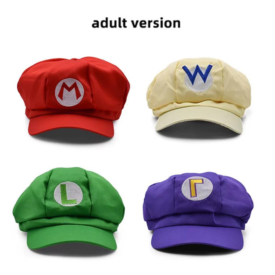 4Pcs Anime Cosplay Baseball Caps Character Role Playing Hats Festival Party Costume Surprise Present Accessories