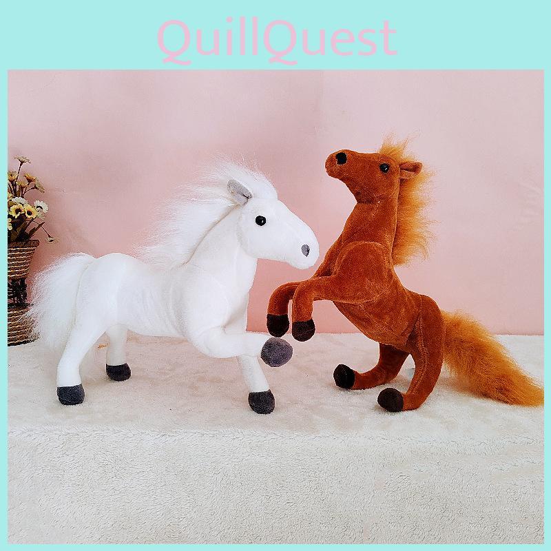Plush Horse Toy Animal Doll For Kids Photography Props Collectible Gift