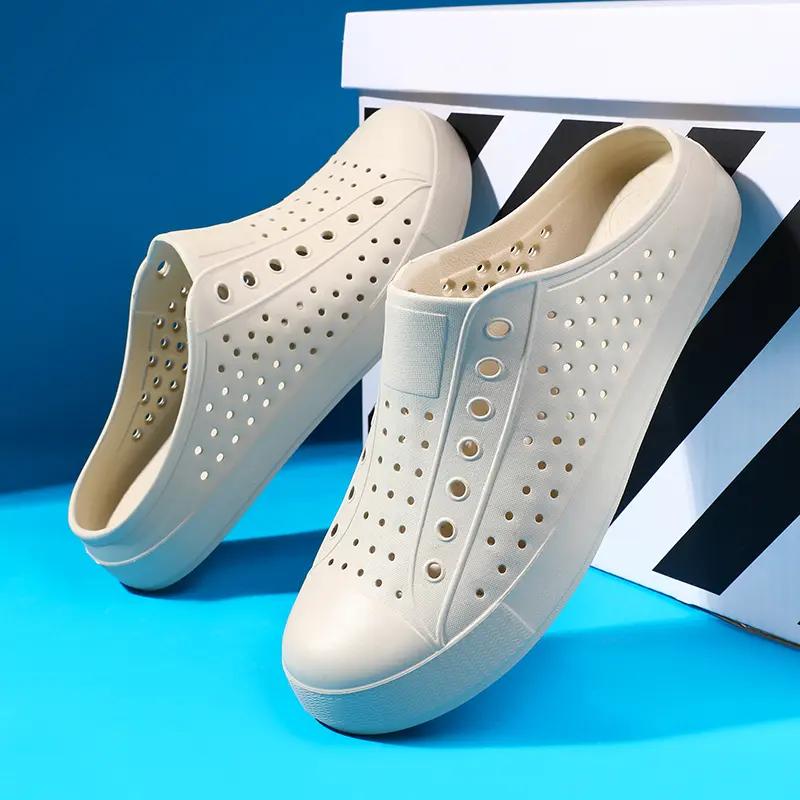 Men's & Women's Semi-slippers Waterproof and Breathable One-pedal Casual Shoes Summer Sandals Light Men's Flat Shoes Outdoor.