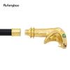 Golden Luxury Snake Cobra Green Eyes Fashion Stick Party Decorative Walking Cane Knob Walking Stick 92cm  Performance Stage Cane