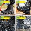 2026 Safety Shoes Men Boots High Top Work Sneakers Steel Toe Cap Anti-smash Puncture-Proof Work Boots Indestructible Shoes Male