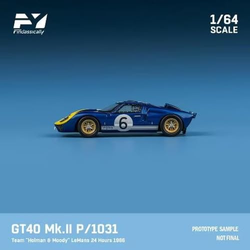 Freistil (FREISTIL) Finclassically 1/64 Maßstab Modellbausatz FY64079: Ford GT40 Mk.II P1031 Holman & Moody 1966 Le Mans 24H #6 M. Andretti/L. Bianchi