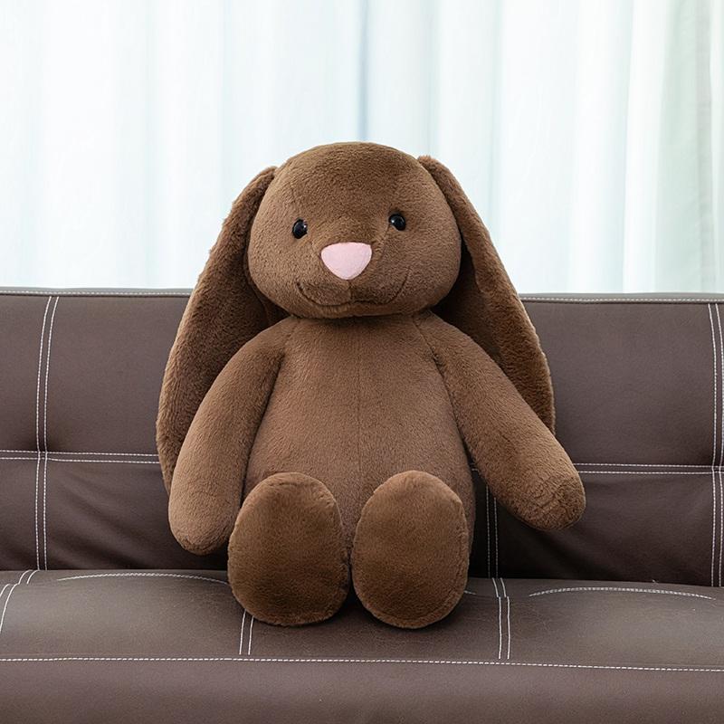 Kawaii Stuffed Long Ear Rabbit Plush Toy Bunny Cartoon Soft Doll Babies Girls Sleeping Companion Plush Doll Birthday Xmas Gift