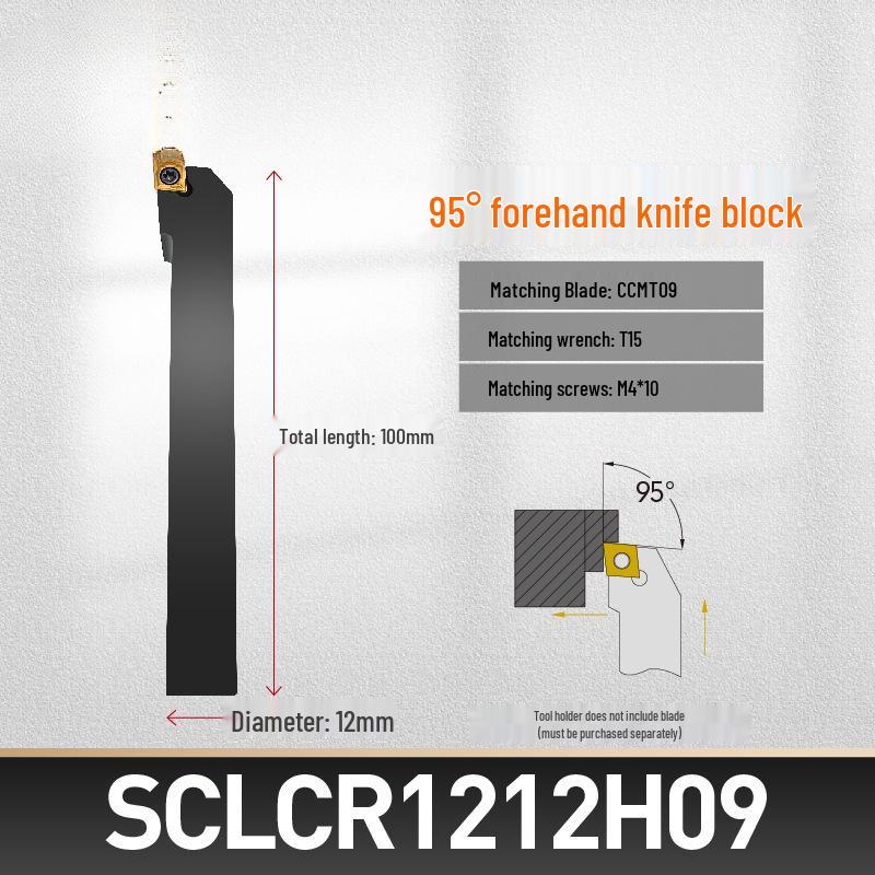 CNC Lathe 95° External Turning Tool Holder for SCLCR06/09 with CCMT Inserts