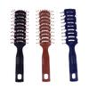 Salon Household Professional Rib Comb of Men’s Pomade Hair Styling Massage Curling Hairbrush for Inner Buckle Modeling