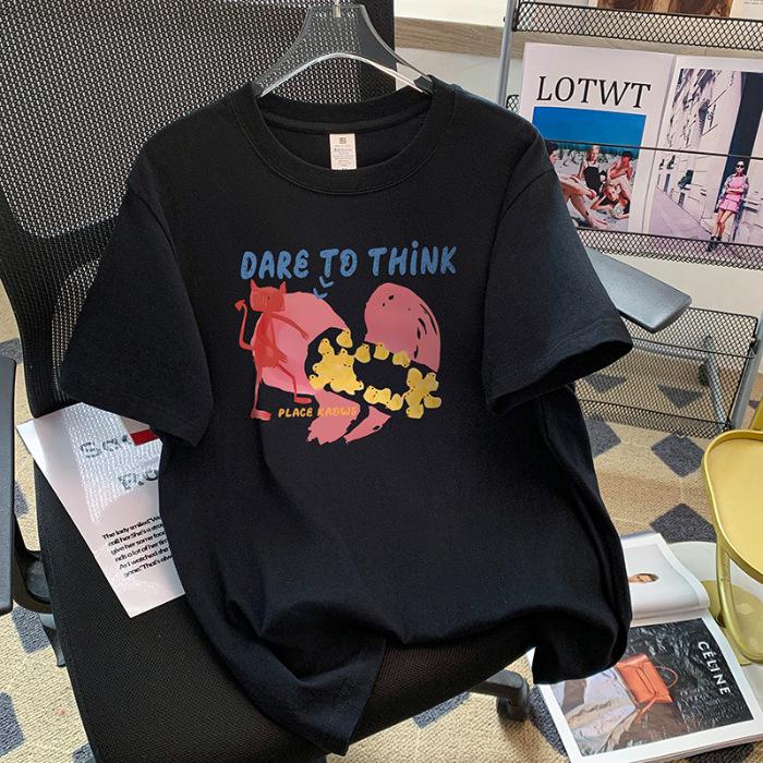 

Cotton Combed Compact Cerro Spinning Quality Short Sleeve T-Shirt Women 3XL