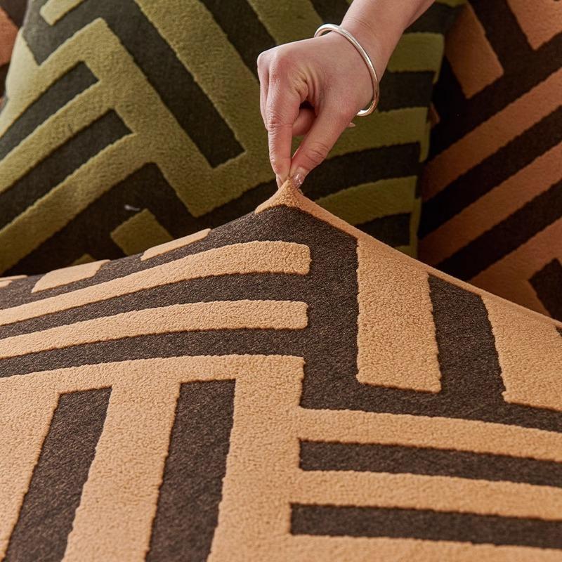 The New Full Package Sofa Cover for The Living Room Fixed Anti Slip Seat Cushions  and The Cover Fabric for Three or Four People In A Row