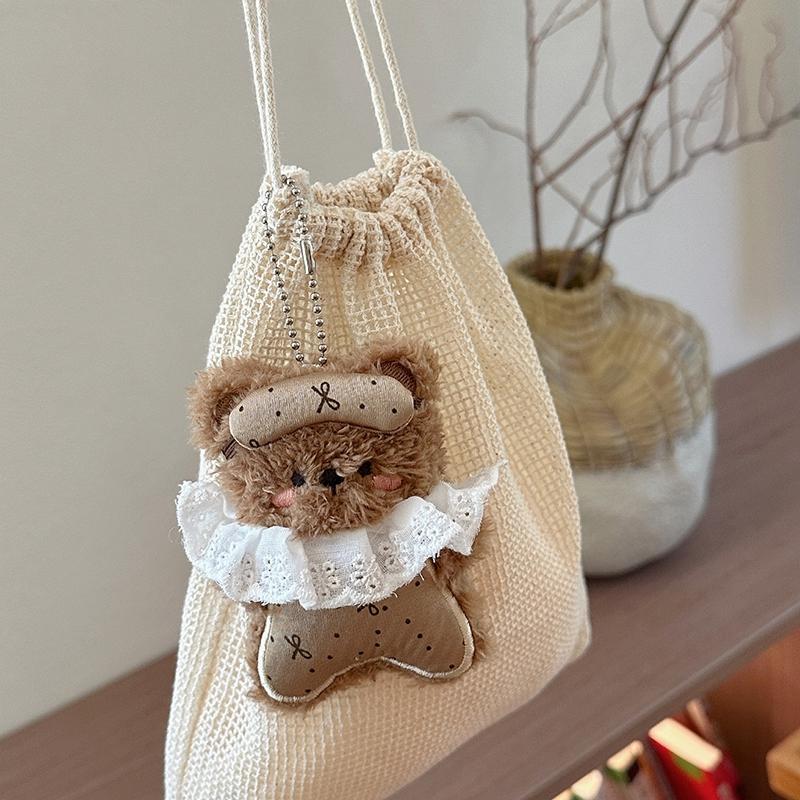 Cartoon Cuddly Little Lamb Keychain Plush Sheep Hanging Ornament Starry Lamb Bag Accessory Pendant Birthday Festival Party Gift