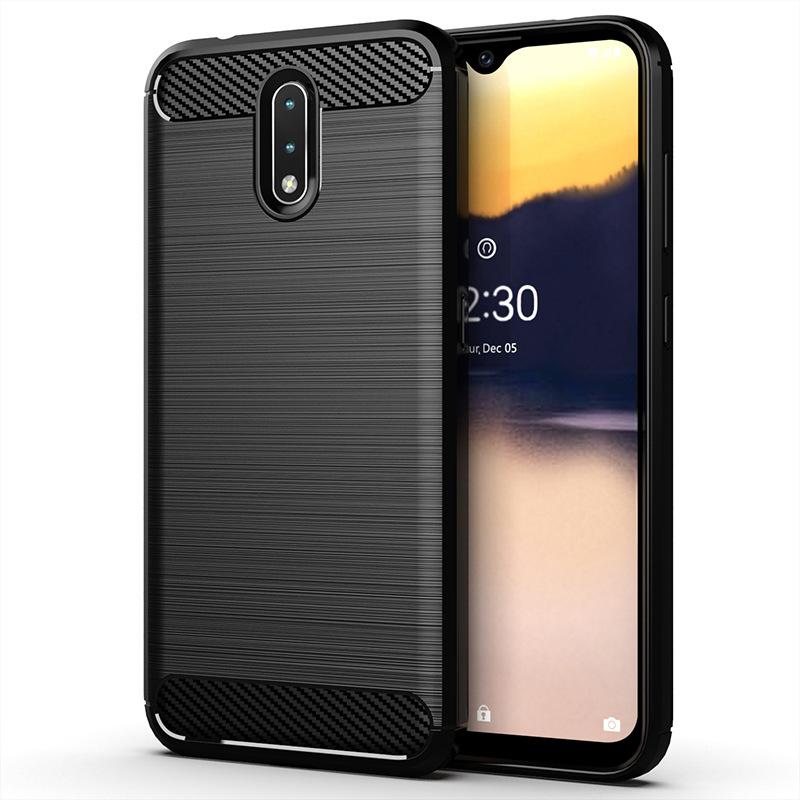 Suitable for Nokia 1.1 Mobile Phone Case, Nokia 1.1 Protective Case, Carbon Fiber Brushed TPU Anti-drop Case