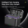 2850mAh Hohe Kapazität Für Insta360 X5 Kameraakku+2-Slot LED tragbares Schnellladegerät Für Insta 360X5 Actionkamera Zubehör