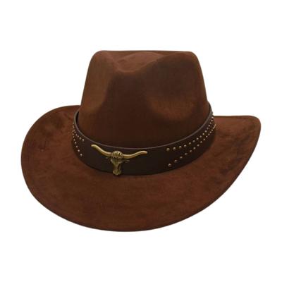Cowboy Hat Vacation Horseback Riding Top Hat Vintage Versatile Suede Jazz Hat