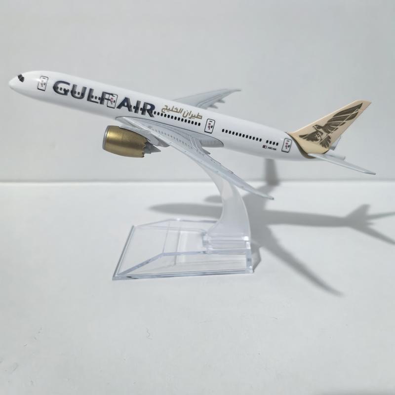 1/400 Scale 16cm Gulf Air Boeing 787 Plane Airplane Model Aircraft Model Diecast Metal Planes Gift Collection