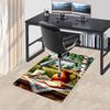 1PC Rustic Breakfast Non-Slip Floor Carpet Compatible for Office&Living Room&Bedroom&Dining Room - Flat - Weave Machine-S0328