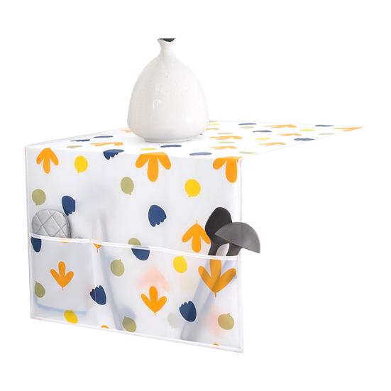 Moisture Proof Refrigerator Dust Cover Foldable PEVA Convenient Practical Refrigerator Cloth for Home