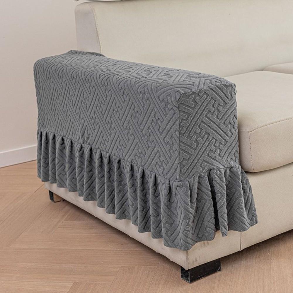Новый универсальный жаккардовый чехол Мягкие эластичные чехлы для дивана Моющиеся противоскользящие чехлы для кресла Домашняя мебель темно серый 4980₽