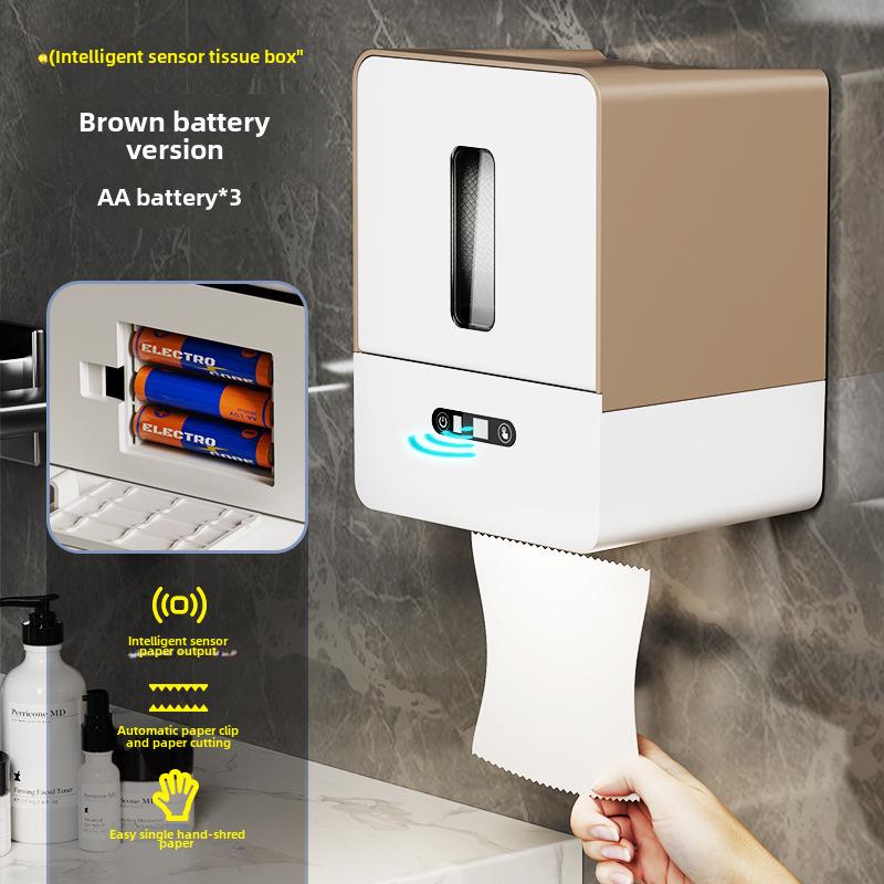 Smart Wall-Mounted Automatic Toilet Paper Dispenser
