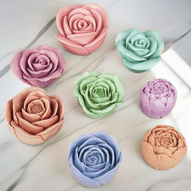 Silikonové formy na výrobky Opakovaně použitelné odlitky Epoxidové formy 3D výroba svíček Jemné silikonové DIY 3D ruční výrobky Roztomilé formy