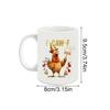 Christmas Mugs Chick Pattern Cartoon Cup Ceramic Christmas Coffee Cup For Men Youth Child Friend Mom Lady Kitchen Holiday