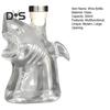 Shark Glass Wine Decanter Liquor Bottle with Airtight Stopper 300ml Whiskey Vodka Beer Container Home Bar Decor Gift for Whiskey Lovers