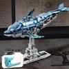 MeiJi 13059 Tier-Modellbausteine: Mechanisches Wal, Hai, Dinosaurier, Papagei, Gottesanbeterin Steckbausatz Spielzeug