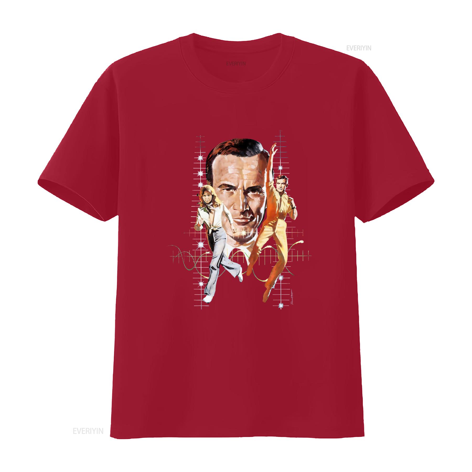 

Six Million Dollar Man Bionic Woman Retro Sci Fi T Shirt vintage Washed Casual Stretched homme Top For Everyday Wear Breathable S