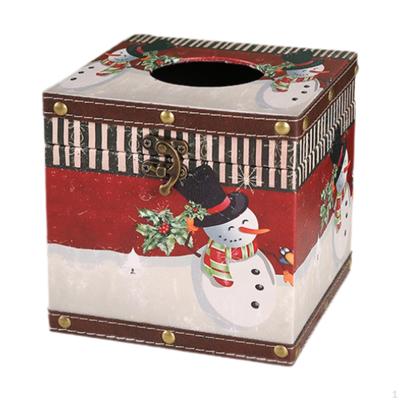 Christmas Decoration Tissue Holder Lightweight Paper Napkin Box for Living Room