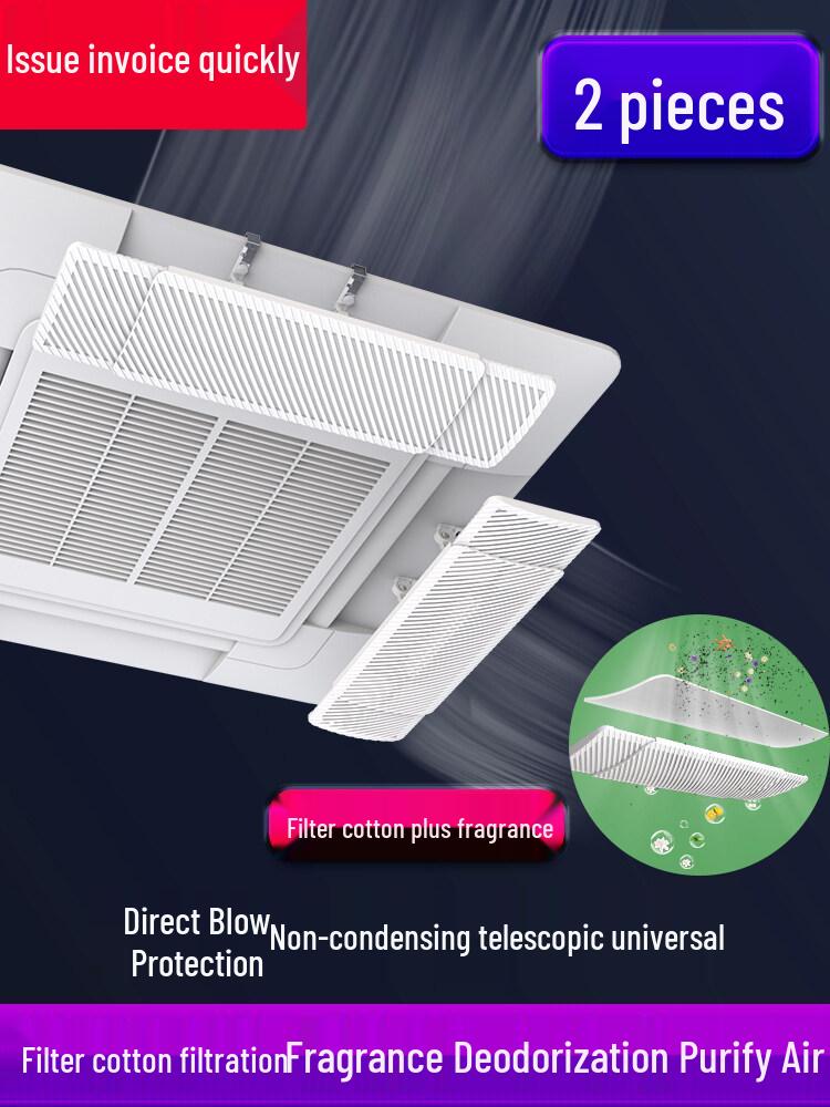 Ceiling Cassette Air Conditioner Wind Deflector - Universal Anti-Direct Blow Shield for Cold Air