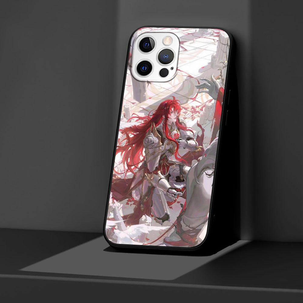 Etui Argenti Honkai Star Rail na Apple iPhone 11 14 13 Mini 15 Plus X XS 12 Pro Max XR Silikonowe Czarne Miękkie Pokrowiec na Telefon