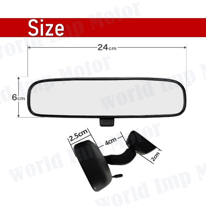 Espelho retrovisor universal de pós-venda para Toyota Prius, Alphard, Hiace, Vellfire, Voxy, Noah, Estima, Probox, etc.. (Murakami 7225)
