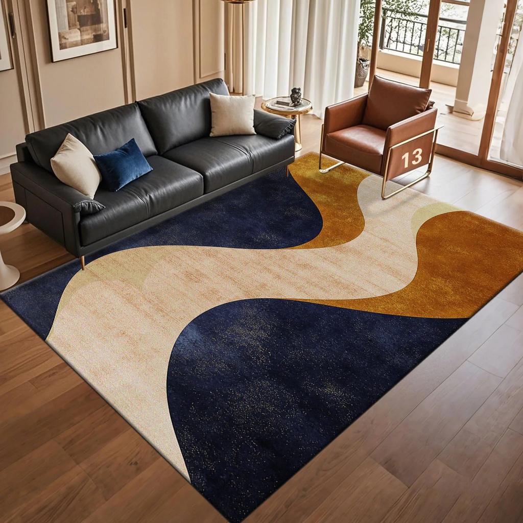 Modern Light Luxury Abstract Carpet for Living Room Coffee Tables Sofa Rugs Bedroom Soft Floor Mat Home Decoration Rugs