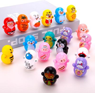 6/12/24 PCS Mini Roly Poly Toys Set Colorful Self-Righting Tumbler Fidgets for Stress Relief Office Desk Decor Classroom Rewards
