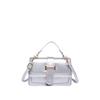 Summer retro fashion handbag women's 2024 new stone pattern small square bag versatile simple shoulder messenger bag