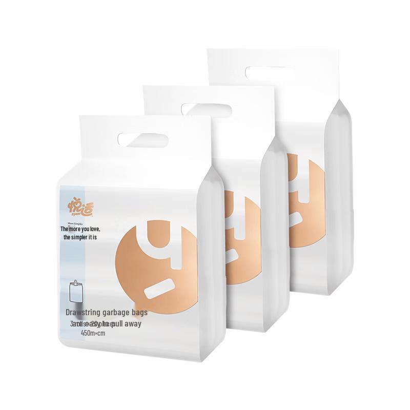 White Drawstring Trash Bags