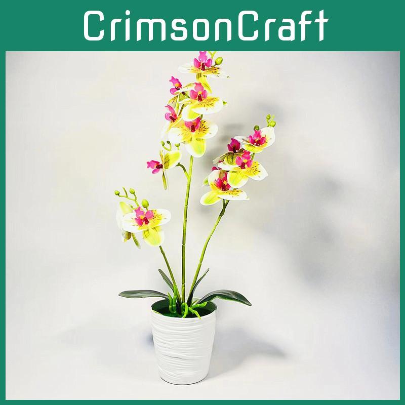 Phalaenopsis Artificial Plant With Pvc Material For Home Decor And Gift Presentations