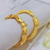 Goldfarbenes Armband mit Drachen- und Phönixmotiv, nationaler Stil, Temperament, Retro-Palaststil