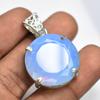 48.20 Ct Round Cut CERTIFIED Opal 925 Sterling Sliver Natural Gemstone Pendant MY-PD-149-NS