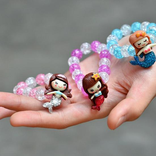 Cartoon Princess Girl's Ice & Snow Bracelet Gift Set for New Year & Birthday