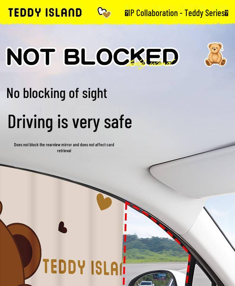Magnetic Car Sunshade Curtains for Baby Privacy and Blackout