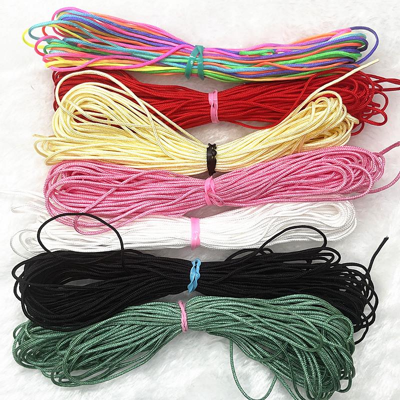 10Meters/lot 1.0mm Nylon Cord Thread Chinese Knot Macrame Cord Bracelet Braided String DIY Tassels Beading String Thread