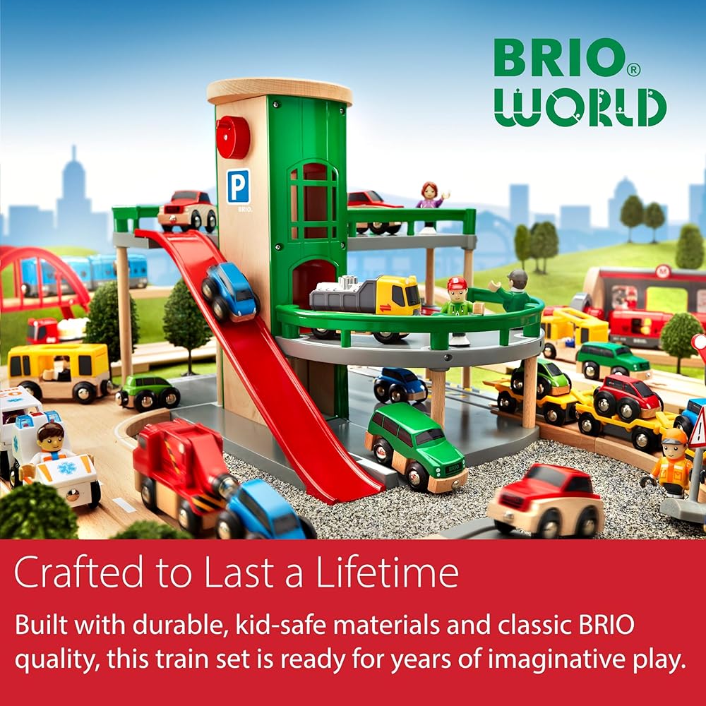 BRIO Battery Powered Action Train 33319 Wooden Toy for Ages 3 and Up Educational Gift for Birthdays and Christmas