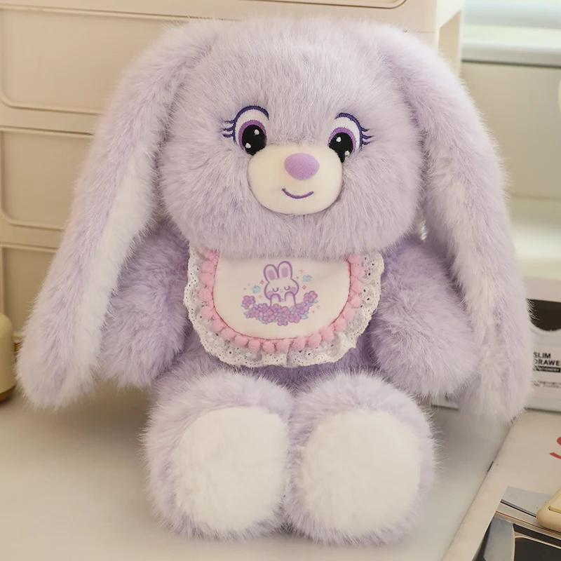 Cute Rabbit Plush Toy Soft Stuffed Long Ears Bunny Doll Funny Baby's Sleeping Companion Delicate Home Decoration Kids Gifts