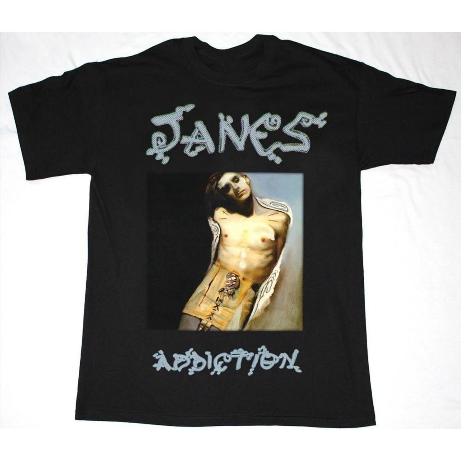 НОВЫЙ ХЛОПКОВЫЙ ЧЕРНЫЙ ФУТБОЛКА JANE S ADDICTION S-5XL BT649 Унисекс Футболка S