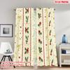 2pcs 2D Flat Printing Merry Christmas Curtains Christmas Holly Stars Hearts_a Digital Printed Polyester Drapes Birthday Party