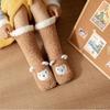 Winter Cartoon Floor Socks Non-slip Cotton Socks Cute Sock Slippers  Men
