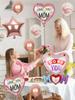 14pcs Mother's Day Balloon Set, Suitable for Mother's Day, Holiday Decorations, A Gift for Mom, The Best Mom.